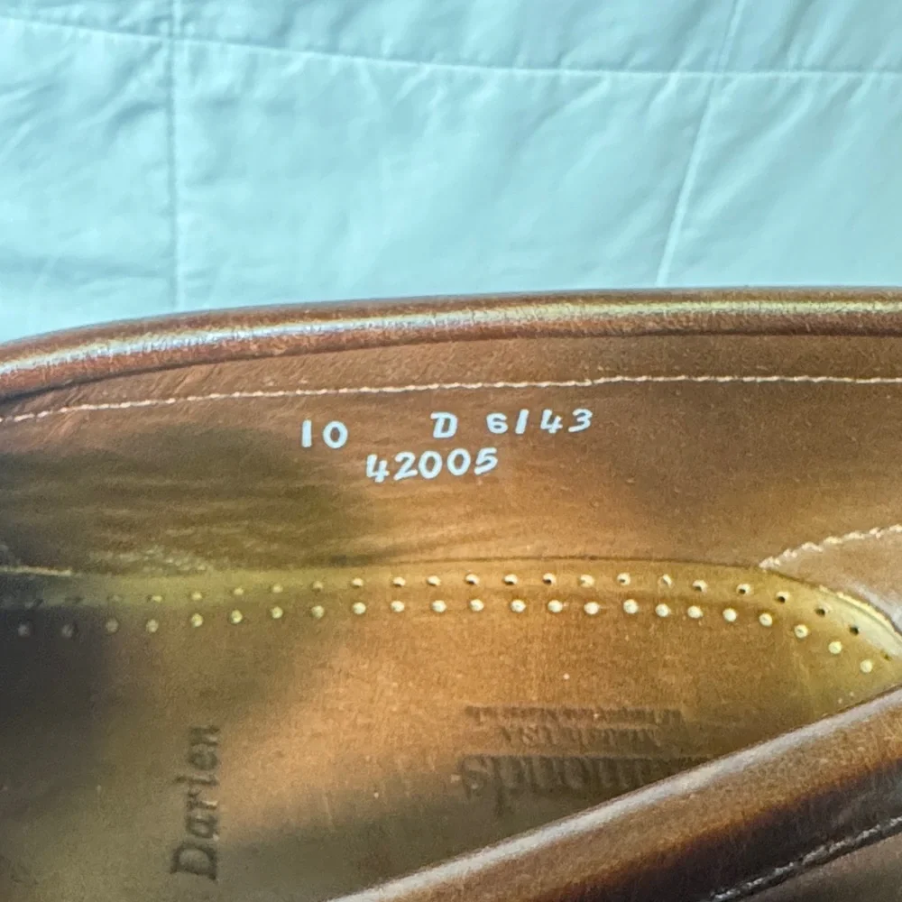 Allen Edmonds Darien Dark Brown Penny Loafers Men’s‎ 10D Made in USA - Picture 6 of 11
